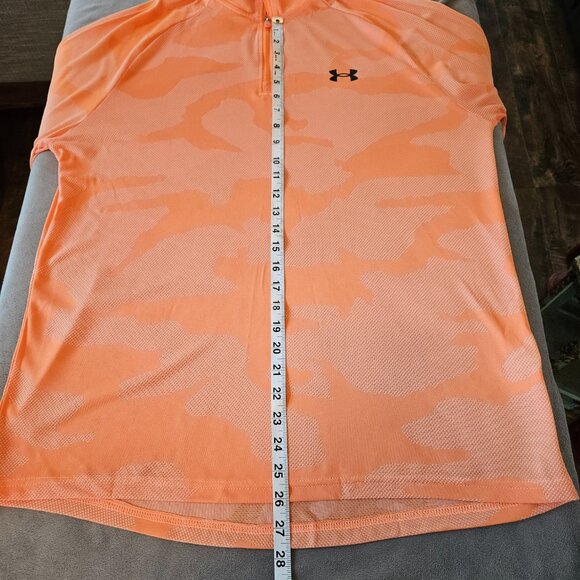 Under Armour Men's Orange Camo Pullover - Size Large - Picture 8 of 9